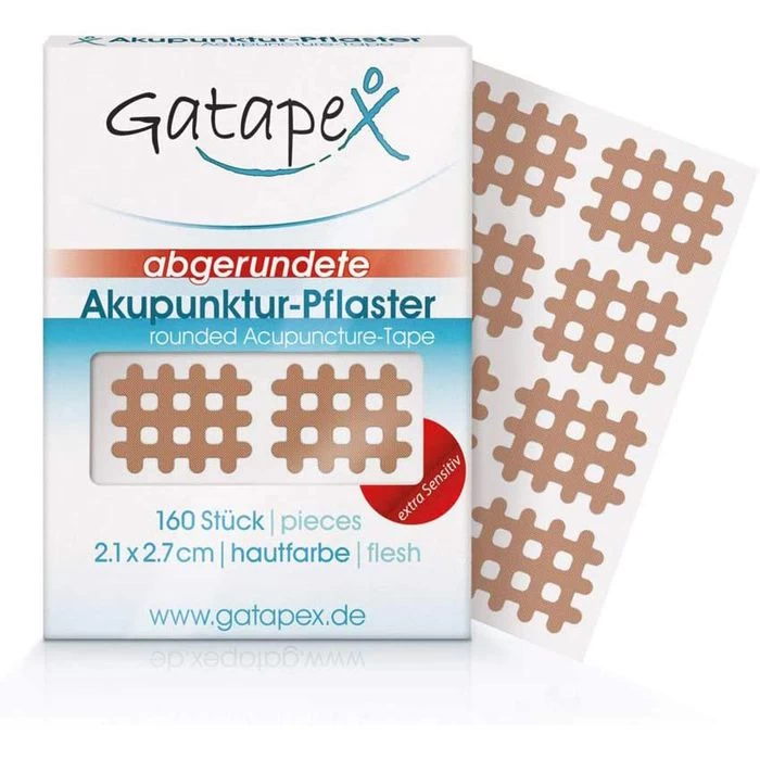 Gatapex Gittertape Akupunktur-Pflaster, Typ A, 2,7 X 2,1cm, Größe S, Extra Sensitiv, 160 Strips