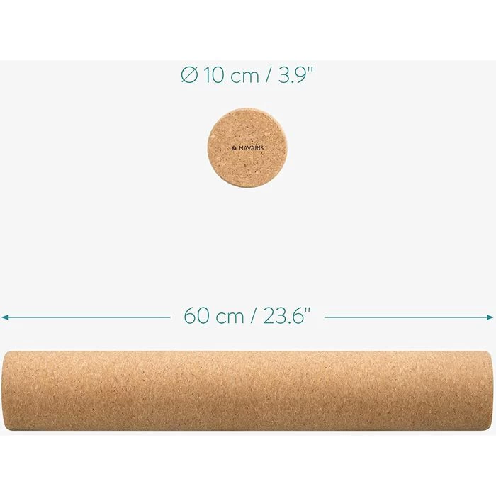 Navaris Faszienrolle Kork, 60 X 10cm, Braun â Bild 7