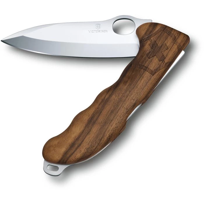 Victorinox Taschenmesser Hunter Pro Wood, Braun, 0.9411.M63, Holzgriff, 2 Funktionen, M. Gürteletui – Bild 2