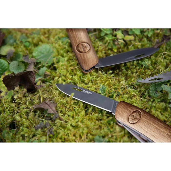 SWIZA Taschenmesser Tick Tool TT03, Holzgriff, Walnussholz 11 Funktionen, Zeckenwerkzeug Und Lupe â Bild 4