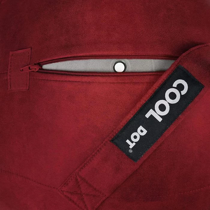 Cooldot Sitzball Burgund, 65cm, Büro, Lederoptik, Antibakteriell, Ergonomisch – Bild 5