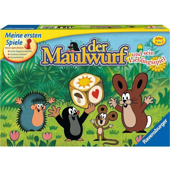 Ravensburger Brettspiel 21570 Der Maulwurf, Und Sein Lieblingsspiel, Ab 3 Jahre, 2-4 Spieler