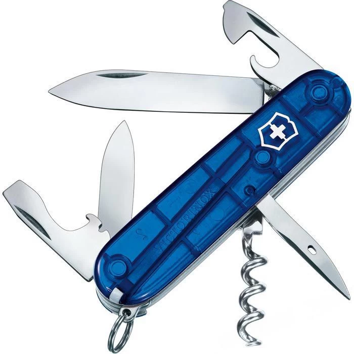 Victorinox Taschenmesser Spartan 1.3603.T2, Blau Transparent, 12 Funktionen