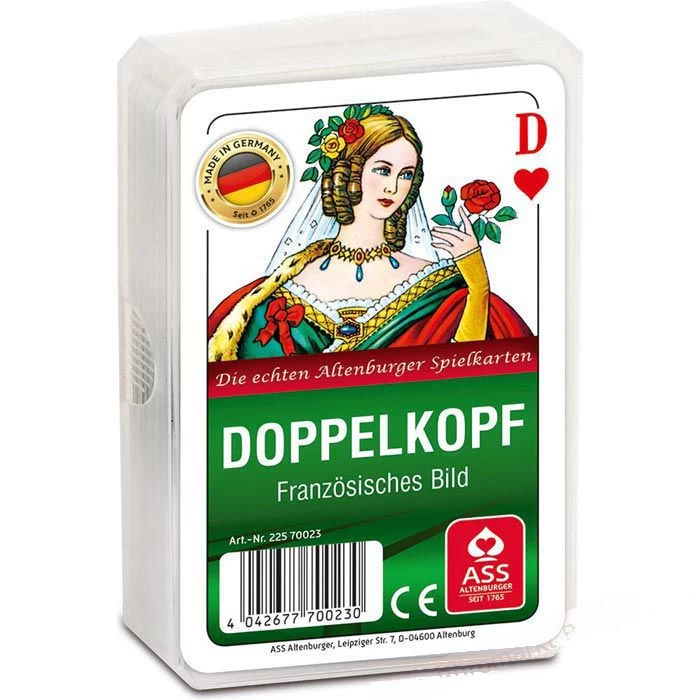 ASS Spielkarten Altenburger 70023 Doppelkopf, 50 Karten, Papier, Französisches Bild