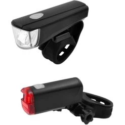 Fischer-MTS Fahrradbeleuchtung 85338, Front-/ Rücklicht Set, LED, 12 Lux, Batterie