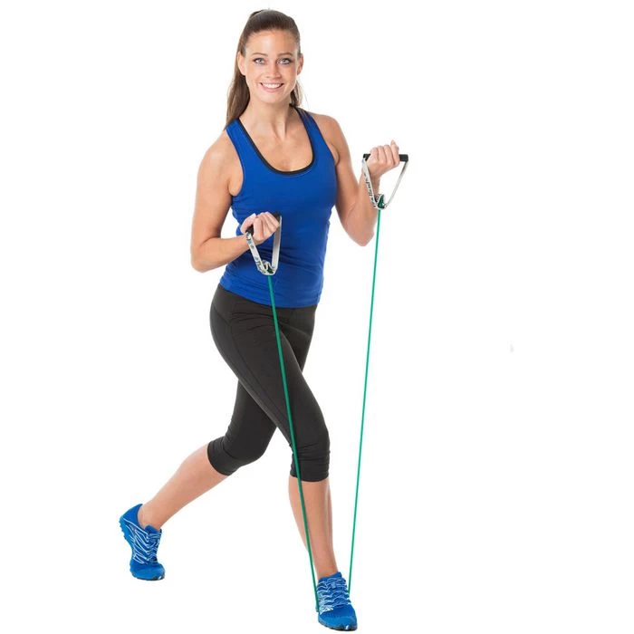 THERABAND Fitnessband Tubing, 1,4m, Super Starker Widerstand, Mit Festen Griffen â Bild 4