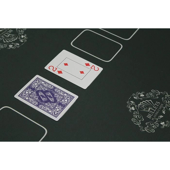 Bullets Pokermatte BG-MA-0001, Ø 100 Cm, Rund, 8 Spieler, Grün – Bild 3