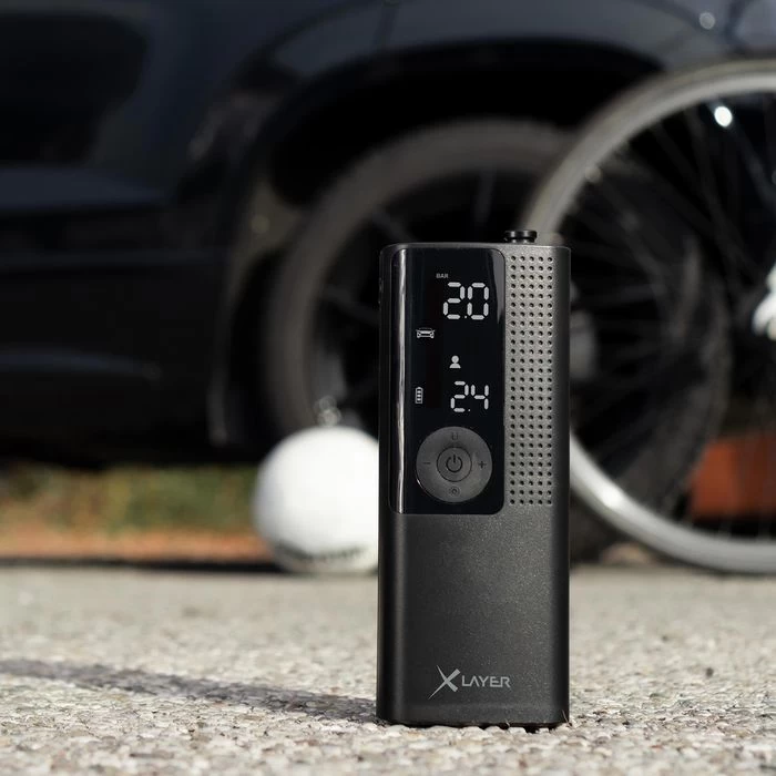 XLayer Luftpumpe 219008, Air Compressor, Akkupumpe, Mit Manometer â Bild 3