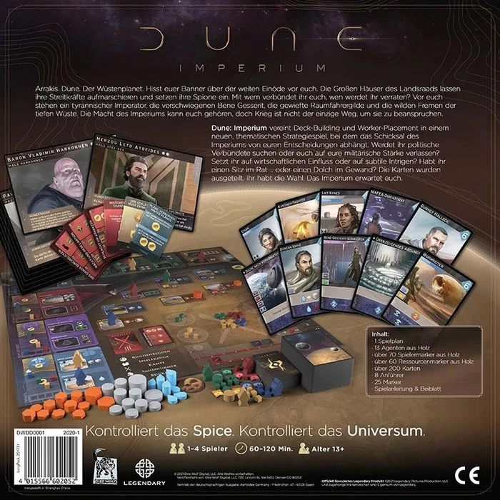 Asmodee Brettspiel DWDD0001 Dune Imperium, Ab 13 Jahre, 1-4 Spieler – Bild 4