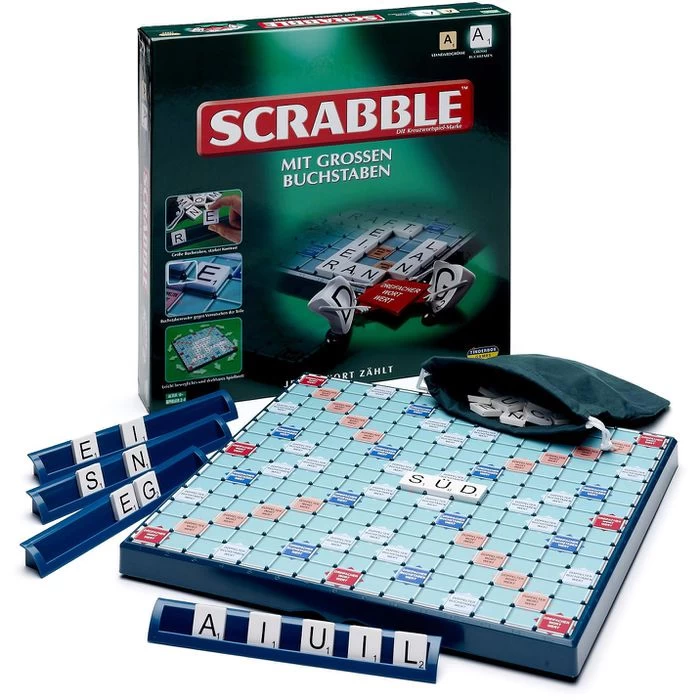 Piatnik Brettspiel Scrabble Mit Großen Buchstaben, Ab 10 Jahre, 2-4 Spieler – Bild 2
