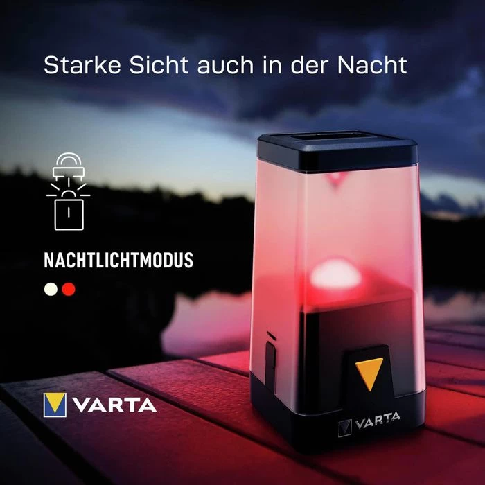 Varta Campinglampe Outdoor Ambiance L30RH LED, 500 Lumen, Akku, Dimmbar, RGB, Powerbank â Bild 5