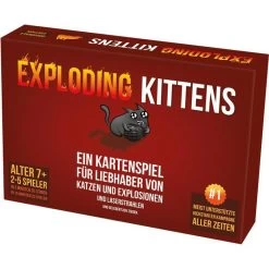 Asmodee Kartenspiel Exploding Kittens, Ab 7 Jahre, 2-5 Spieler