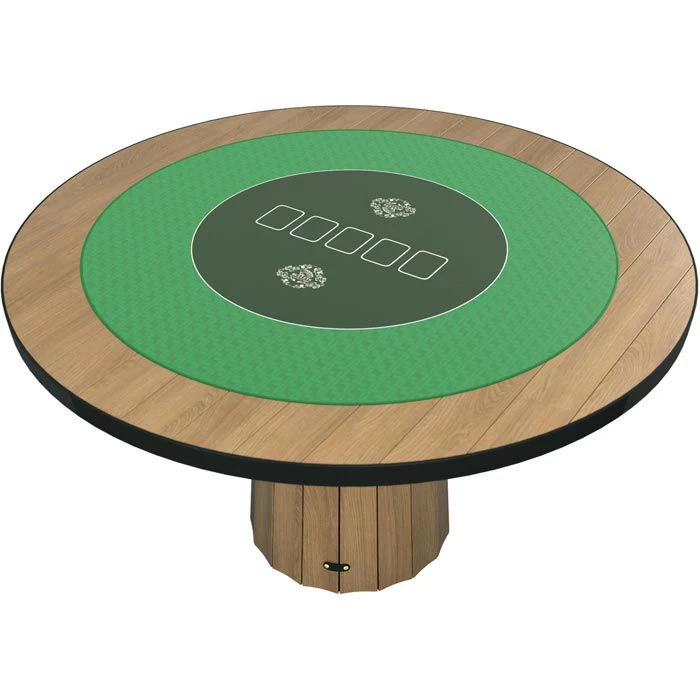 Bullets Pokermatte BG-MA-0001, Ø 100 Cm, Rund, 8 Spieler, Grün – Bild 5