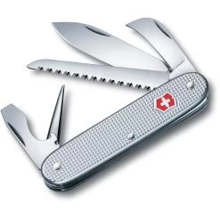 Victorinox Taschenmesser Swiss Army 7 Alox, 0.8150.26, Silber, 7 Funktion