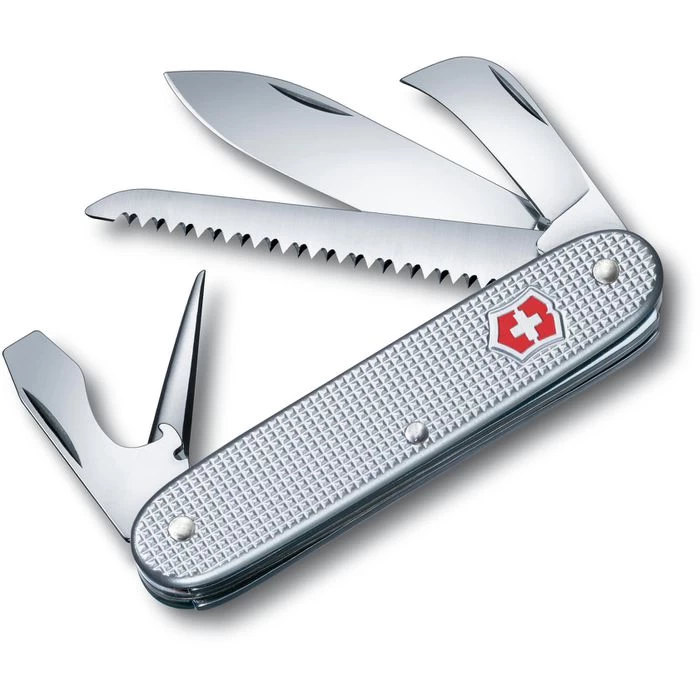 Victorinox Taschenmesser Swiss Army 7 Alox, 0.8150.26, Silber, 7 Funktion
