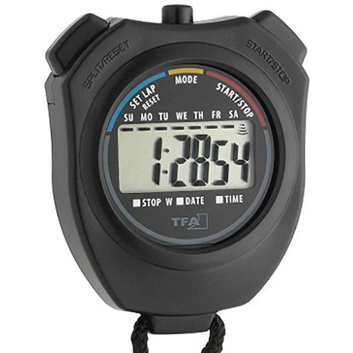 TFA Stoppuhr 38.2030 Digital, Für Sport, Schwarz – Bild 2