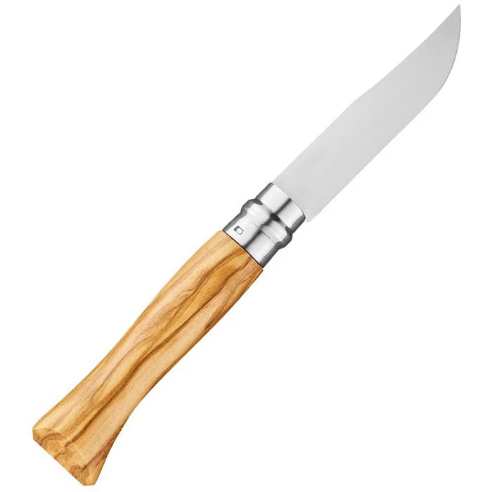 Opinel Klappmesser No.9 Inox, KlingenlĂ€nge 9cm, Olive, Braun â Bild 3