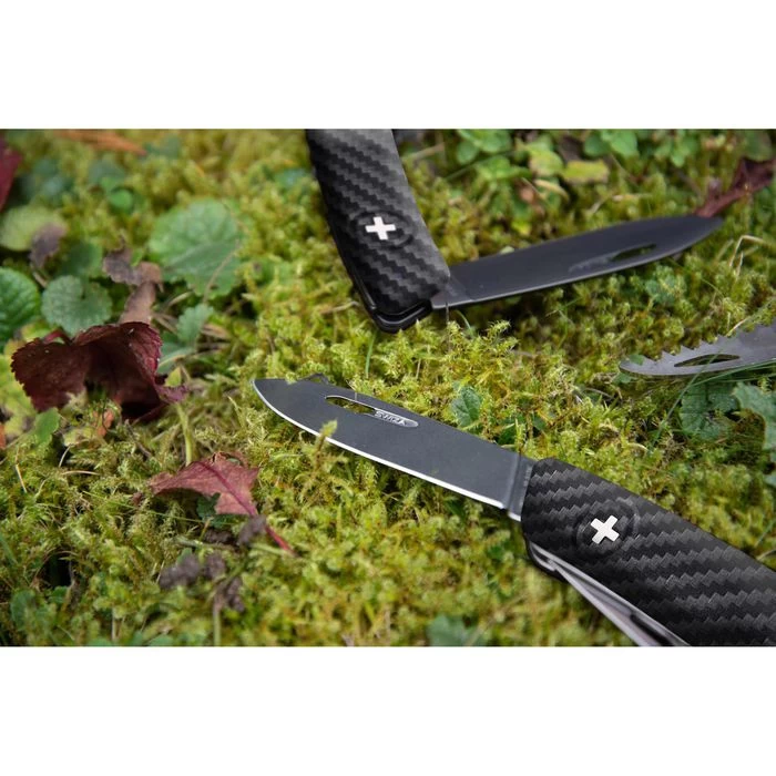 SWIZA Taschenmesser D03 Allmatt Carbon, Schwarz, 11 Funktionen – Bild 2