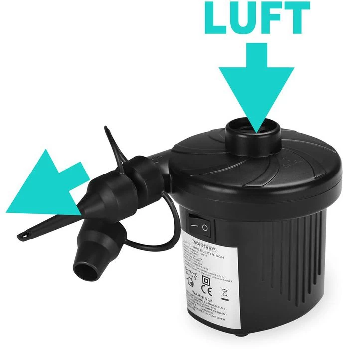 Deuba Luftpumpe 103935, Elektropumpe 12 V Oder 230 V, Mit Ventiladapter â Bild 3
