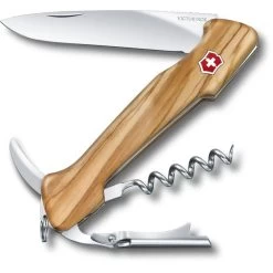 Victorinox Taschenmesser Wine Master 0.9701.64, Holzgriff, Olivenholz, 6 Funktionen