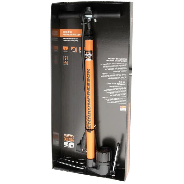 SKS Luftpumpe Rennkompressor, 10063, Standpumpe Mit Manometer, Multivalve â Bild 2