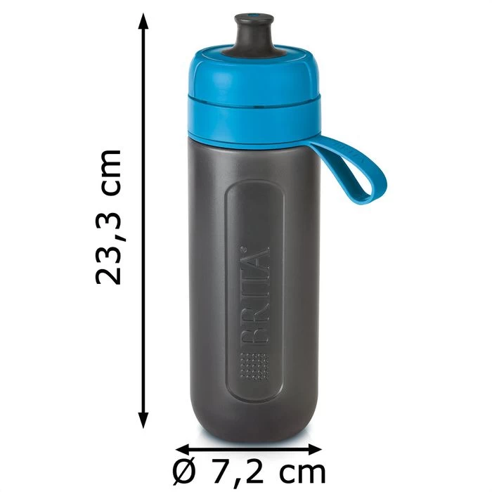 Brita Trinkflasche Fill & Go Active MicroDisc, 0,6 L, Kunststoff, Blau, Mit Wasserfilter – Bild 7