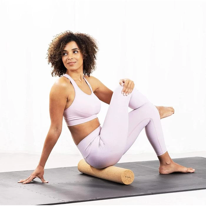 Navaris Faszienrolle Kork, 60 X 10cm, Braun â Bild 2