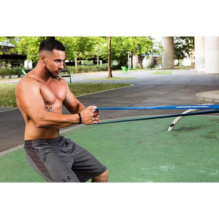 ActiveVikings Fitnessband Pull-Up, 1m, Mittlerer Widerstand, Blau, Loop â Bild 4