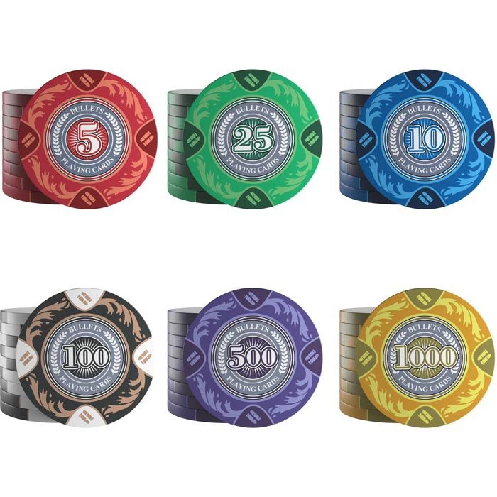 Bullets Pokerkoffer BG-PS-0007 Tony 300 Chips, Alu-Koffer, 2 Decks Plastikkarten, Dealer Button â Bild 3