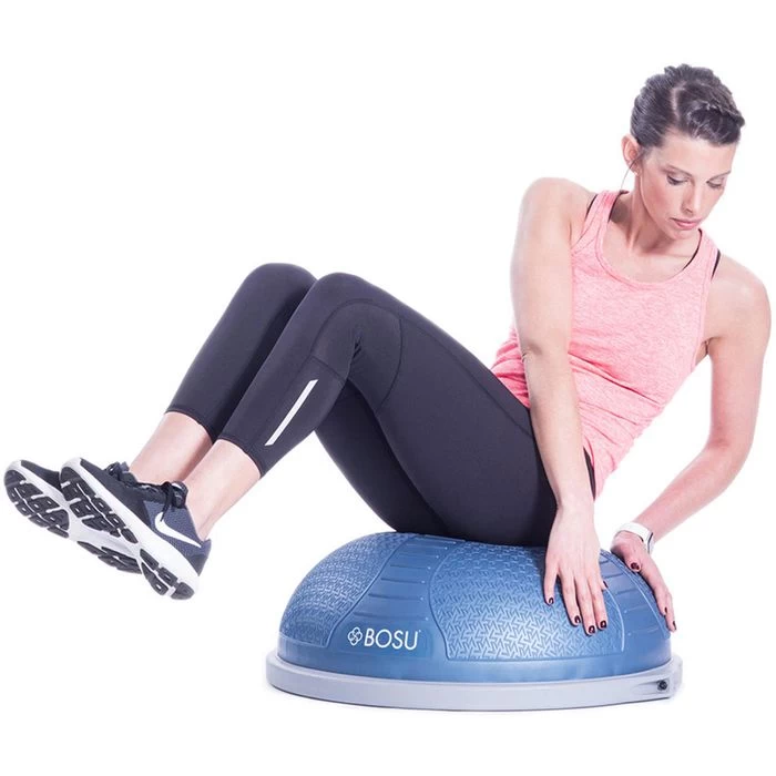 Bosu Balance-Ball NexGen Pro Balance Trainer, Beidseitig Nutzbar, Mit Luftpumpe, Blau, Ø 65cm – Bild 2