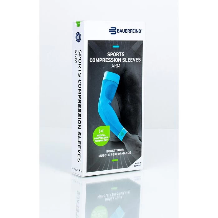 Bauerfeind Armling Sports Compression Sleeves Arm, Größe S / Kurz, Weiß, Beidseitig Tragbar, 2 Stück – Bild 7