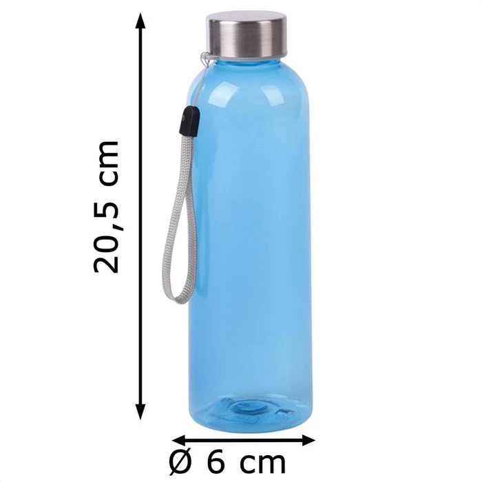 Böttcher-AG Trinkflasche, 0,5 L, Kunststoff, Hellblau – Bild 3