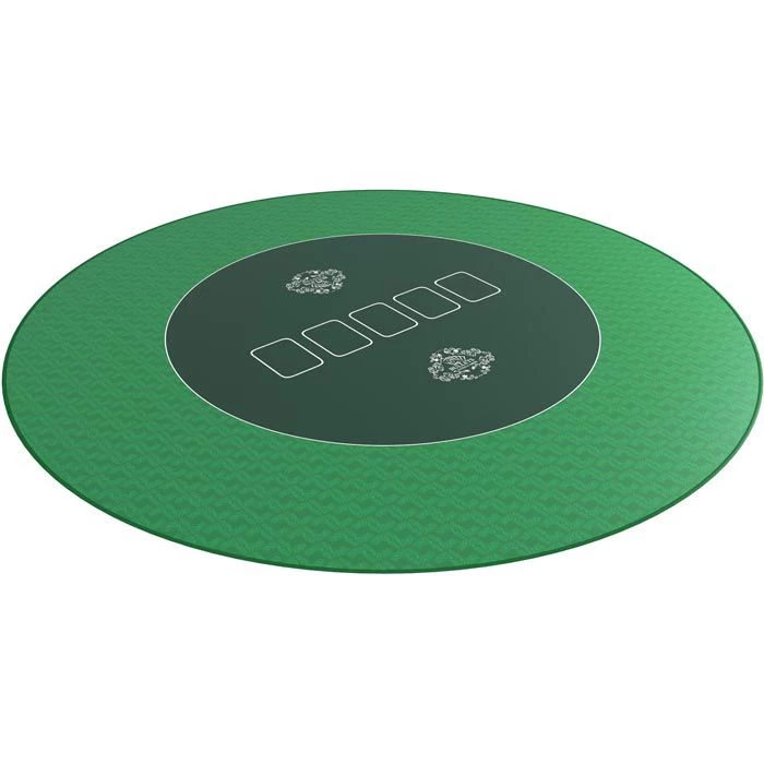 Bullets Pokermatte BG-MA-0001, Ø 100 Cm, Rund, 8 Spieler, Grün