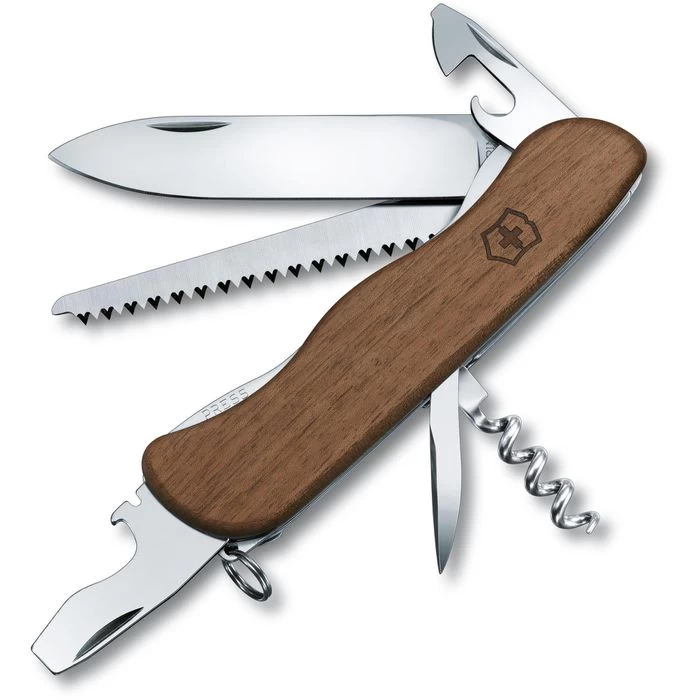 Victorinox Taschenmesser Forester Wood 0.8361.63, Nussbaum, 10 Funktionen