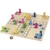 Goki Brettspiel 56914 Ludo Mit Anpassbarem Feld, Ab 4 Jahre, 2-4 Spieler
