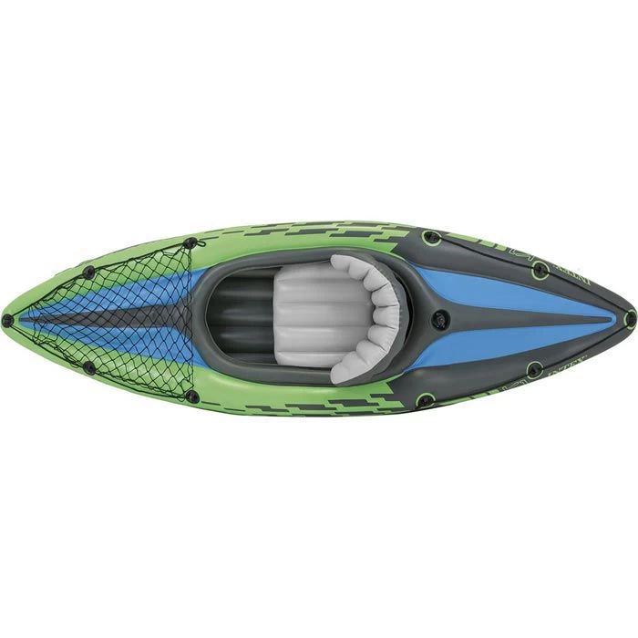 Intex Schlauchboot Challenger K1 Kayak, 68305NP, Für 1 Person, Mit Luftpumpe Und 1 Paddel – Bild 2