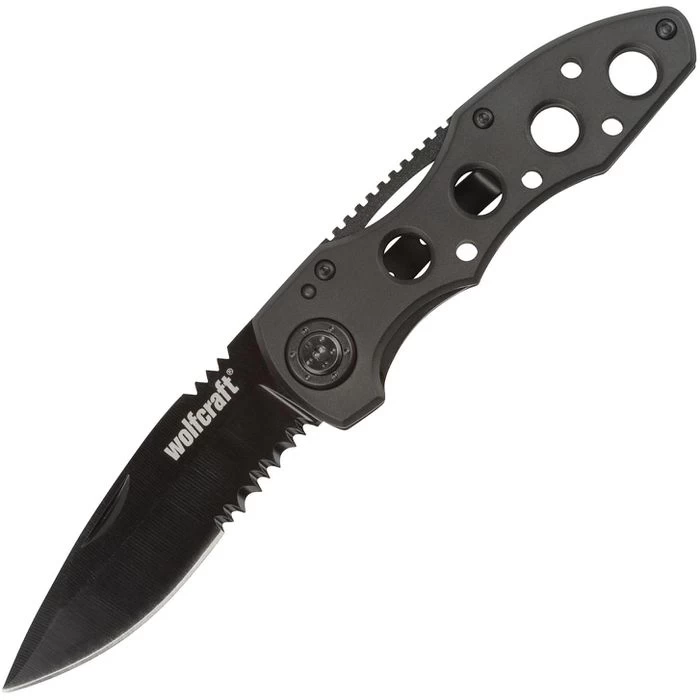 Wolfcraft Klappmesser 4289000, KlingenlĂ€nge 7,5cm, Aluminium, Schwarz â Bild 7