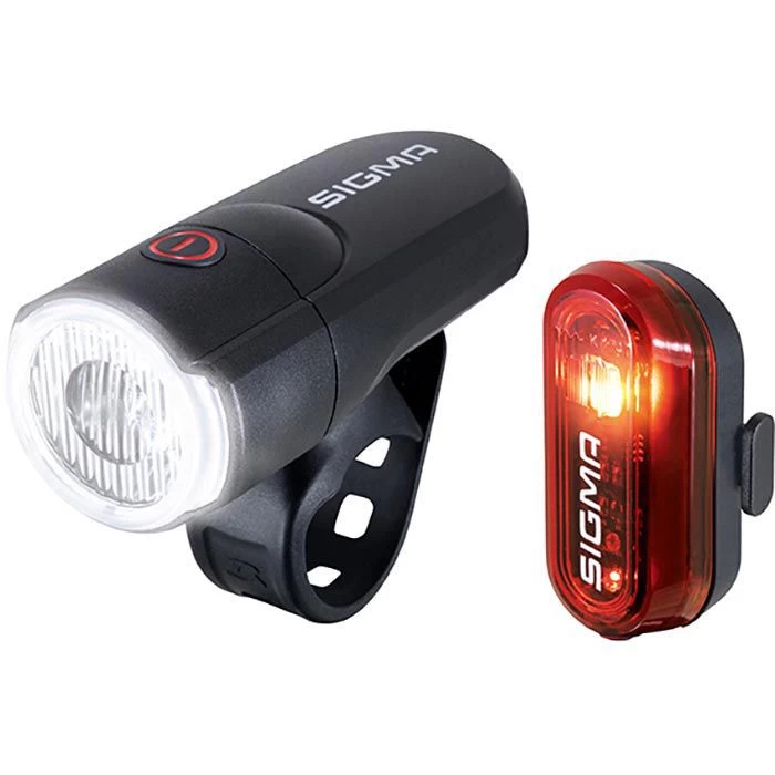 Sigma Fahrradbeleuchtung Aura 30 + Curve, Front-/ Rücklicht Set, LED, 30 Lux, Batterie