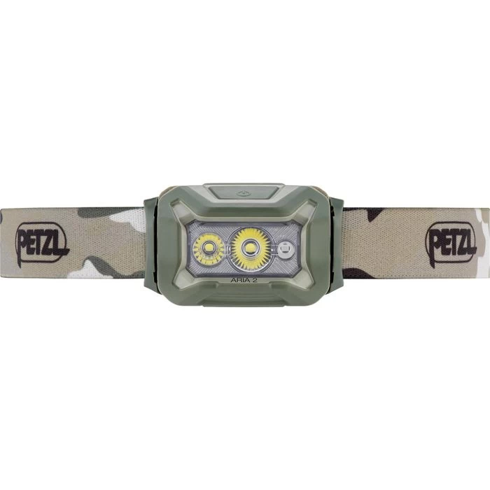 Petzl Stirnlampe Aria 2 RGB LED, 450 Lumen, Rot-, Grün- Und Blaulicht, Camo – Bild 2