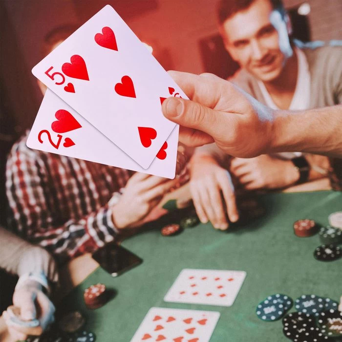 Relaxdays Spielkarten 10023627, Jumbo Pokerkarten, 54 XXL-Karten, Plastik, Anglo-Amerikanisches Bild â Bild 6