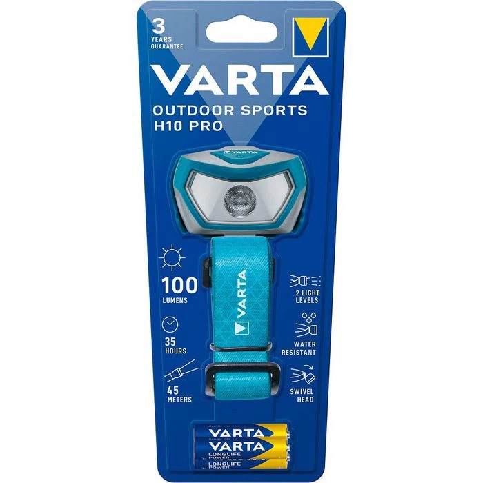 Varta Stirnlampe Outdoor Sports H10 Pro LED, 100 Lumen, Wasserdicht – Bild 3