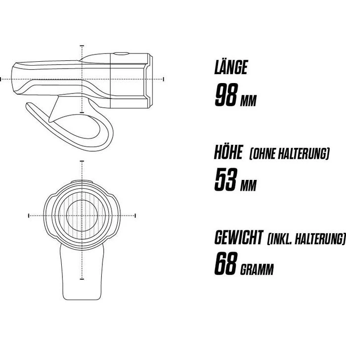 Sigma Fahrradbeleuchtung Aura 30 + Curve, Front-/ Rücklicht Set, LED, 30 Lux, Batterie – Bild 3