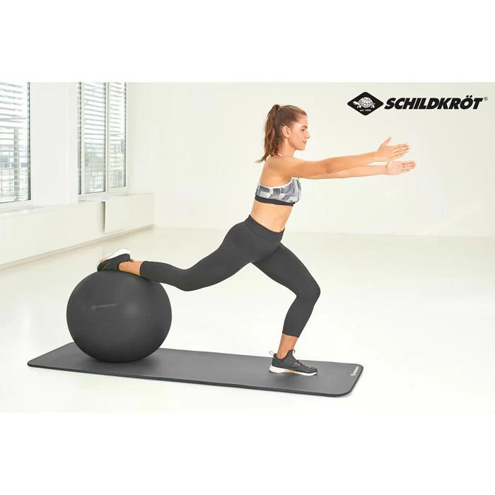 Schildkröt-Fitness Gymnastikball Extra Groß, 85cm, Belastbar Bis 120kg, Anthrazit – Bild 3