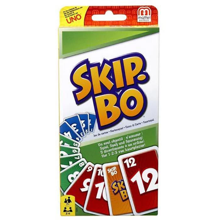 Skip-Bo Kartenspiel Von Mattel, Ab 7 Jahre, 2-6 Spieler