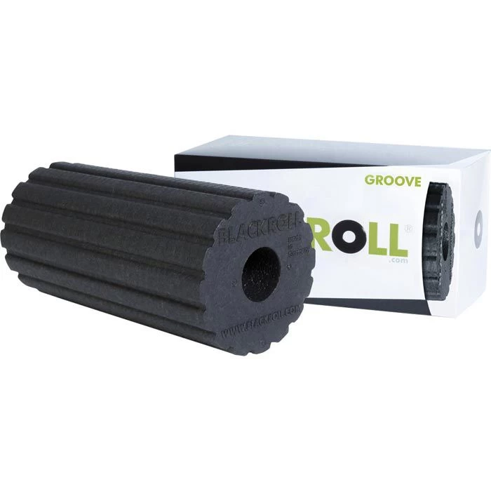 BLACKROLL Faszienrolle Groove Standard, 30 X 15 Cm, Schwarz