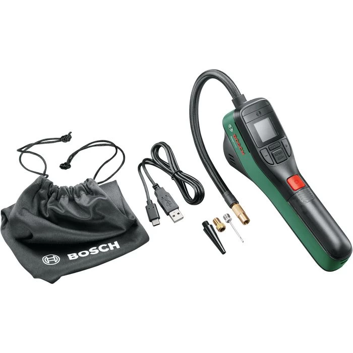 Bosch Luftpumpe EasyPump 0603947000, Akkupumpe Mit Echtzeitmessung & Autostopp-Funktion