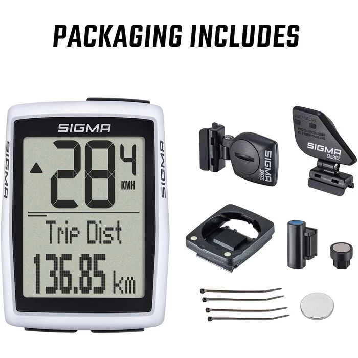 Sigma Fahrradcomputer BC 12.0 WL CAD, 12212, Kabellos, Mit Funk, Wasserdicht, Trittsensor â Bild 4