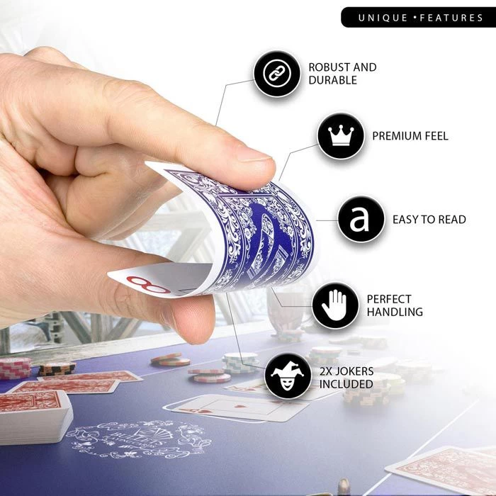 Bullets Spielkarten BG-KA-0009 Black Edition Poker, 54 Karten, Plastik, Anglo-Amerikanisches Bild â Bild 4