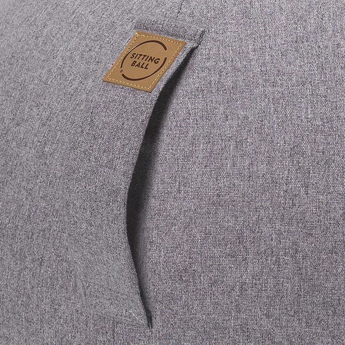 Sitting-Ball Sitzball FELT, Filzoptik, Grau – Bild 3