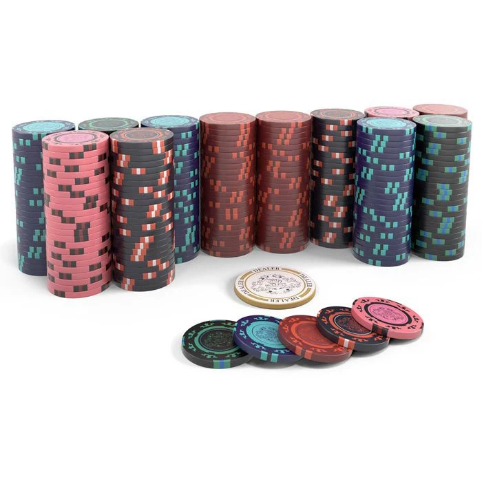 Bullets Pokerkoffer BG-PS-0008 Corrado, Alu-Koffer, 2 Decks Plastikkarten, 500 Chips Ohne Wert – Bild 3